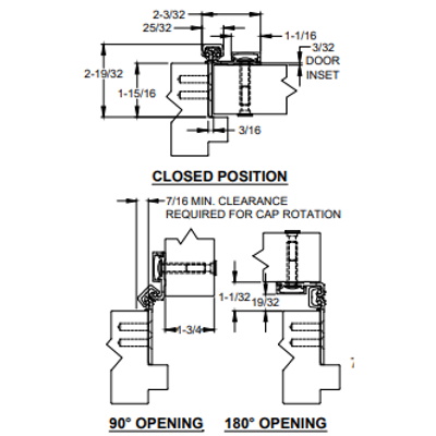 ABH Aluminum Continuous Hinges Cross Reference