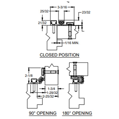 ABH Aluminum Continuous Hinges Cross Reference